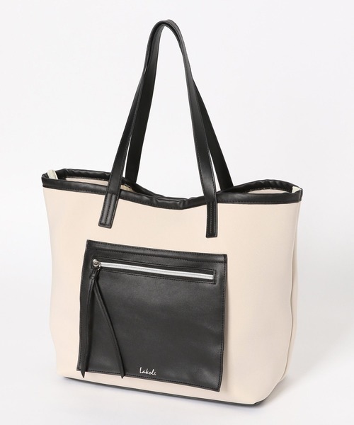 GENTLEWOMAN ロゴ フロントポケット クラシックトートバッグ GENTLEWOMAN ロゴ フロントポケット クラシックトートバッグ