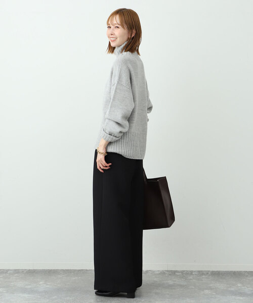 SLOBE IENA パンツ スラックス オーバータックワイドパンツ