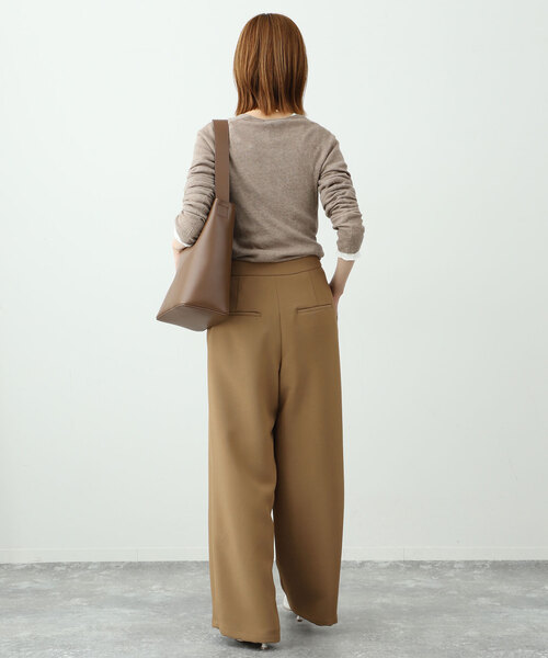 SLOBE IENA パンツ スラックス オーバータックワイドパンツ