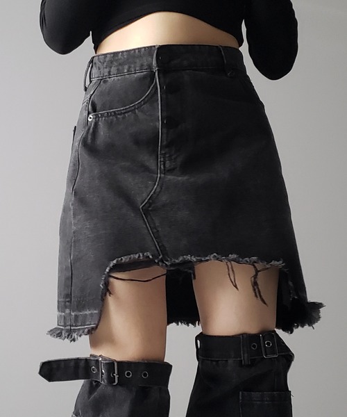 DIESEL ブラック デニムミニスカート サイズ23 me+em select（ミームセレクト） デニムスカート 「 2点セット