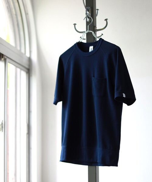 LOOPWHEELER  Half Sleeve Sweatループウィラー黒 LOOPWHEELER（ループウィラー） トレーナー スウェット LOOPWHEELER