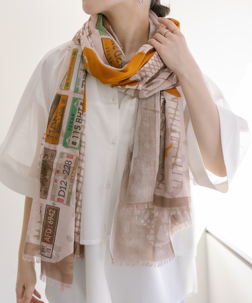ear PAPILLONNER ストール イタリア製 ROSAMUNDA 新品 ear PAPILLONNER（イアパピヨネ）の「【ROSAMUNDA（ロサムンダ