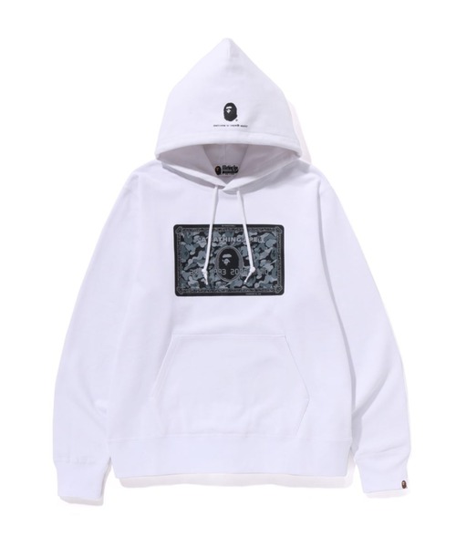 パーカー BAPE CARD PULLOVER HOODIE メンズの画像