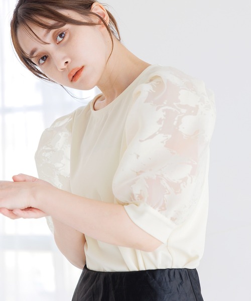 tシャツ オパール袖切替鹿の子トップス レディース : ZOZOTOWN