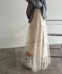 スカート チュールフレアスカート「ZOZOTO...の詳細画像3