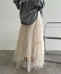 スカート チュールフレアスカート「ZOZOTO...の詳細画像4