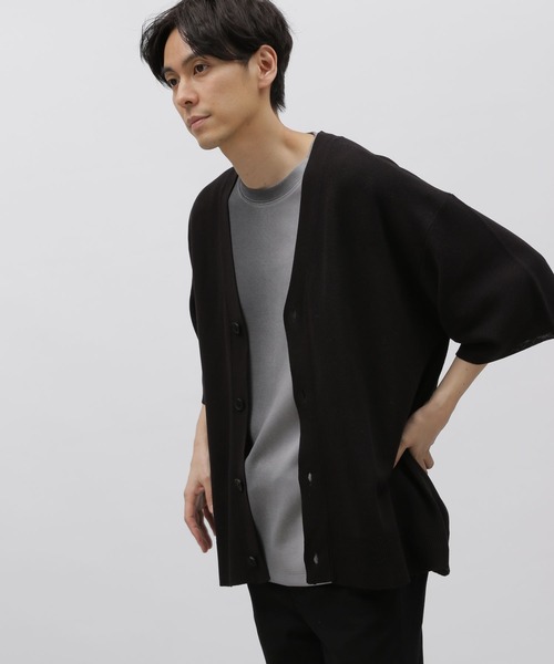 コルデラ半袖カーディガンBLACK コルデラ半袖カーディガンBLACK