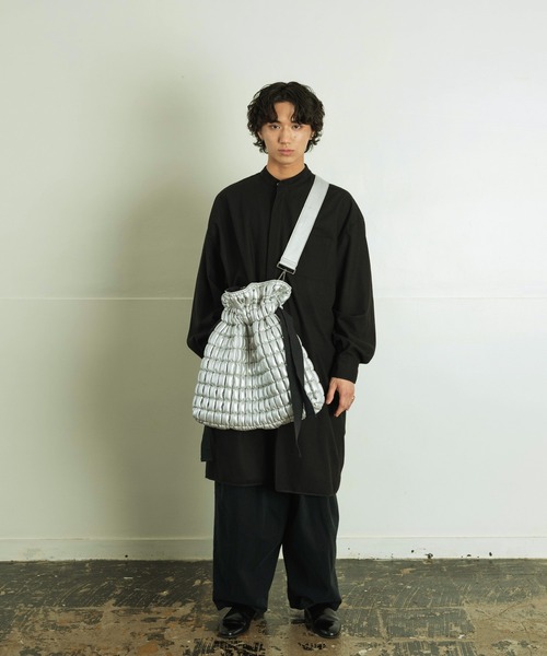 Aphlotus ショルダーバッグ フェイクレザーキルティング バゲット