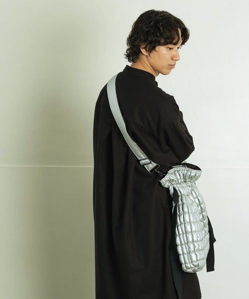 Aphlotus ショルダーバッグ フェイクレザーキルティング バゲット  