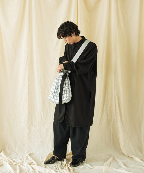 Aphlotus ショルダーバッグ フェイクレザーキルティング バゲット