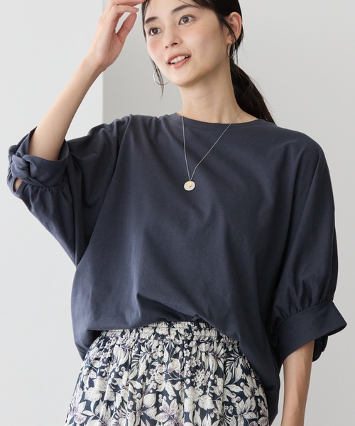 AMERICAN HOLIC tシャツ 接触冷感5分袖ドルマンカットプル