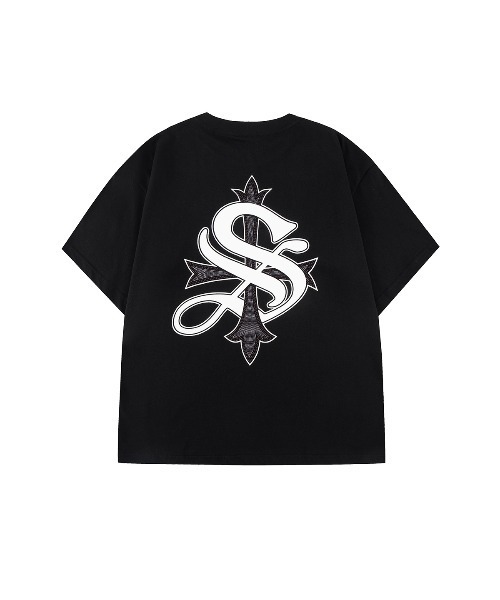 SupplieR ホワイト Tシャツ Sロゴ SUPPLIER tシャツ SUPPLIER/サプライヤー 2-Tone Rhinestone