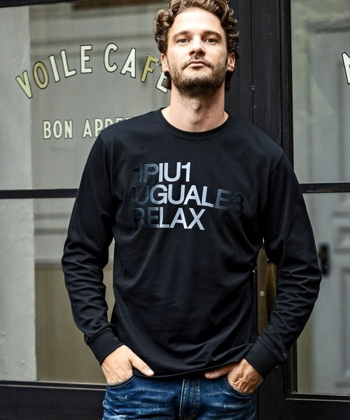 1PIU1UGUALE3 RELAX tシャツ RELAX(ウノピゥウノウグァーレトレ