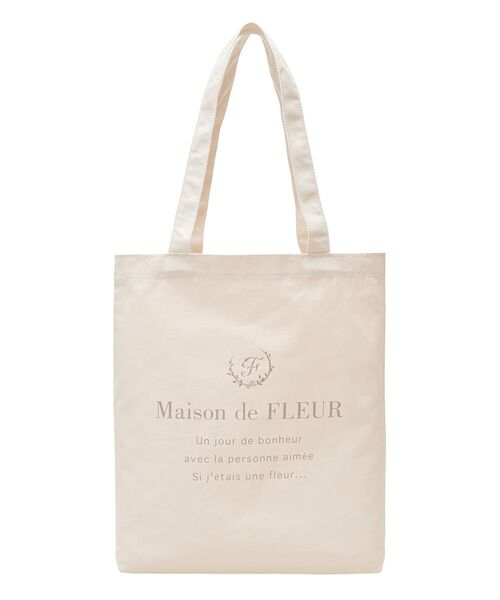 Maison de FLEUR トートバッグ EC限定ブランドロゴプリント