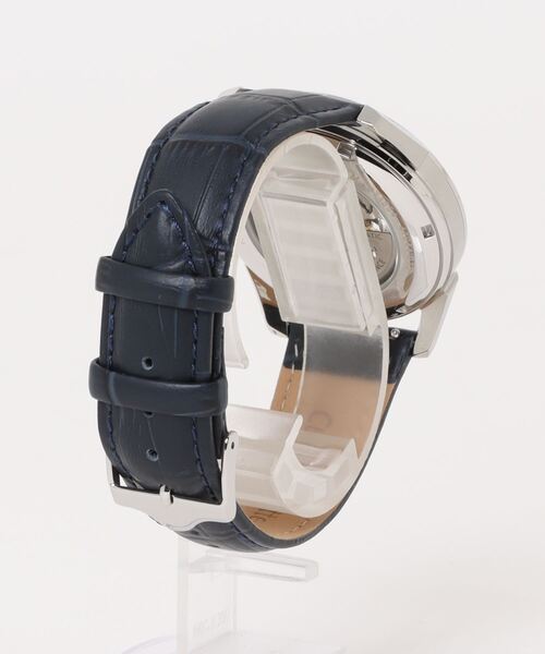 腕時計 「LIP/リップ」ヒマラヤ 40ｍｍ スケルトン オートマチック シルバー ダークブルー レザー メンズの画像