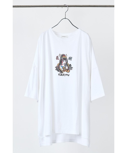 tシャツ KARYU × KariAng コラボレーションBIG Tシャツ　 レディース メンズ