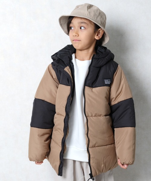 子ども用ジャケット 楽天市場】バイカラーフェイクダウンジャケット キッズ 子供服