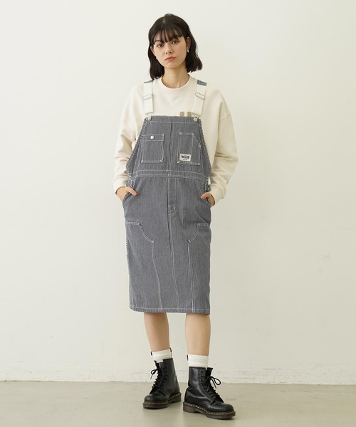 MILKFED ワークスタイルサロペットスカート　ワンピース MILKFED. サロペット オーバーオール WORK STYLE SALOPETTE