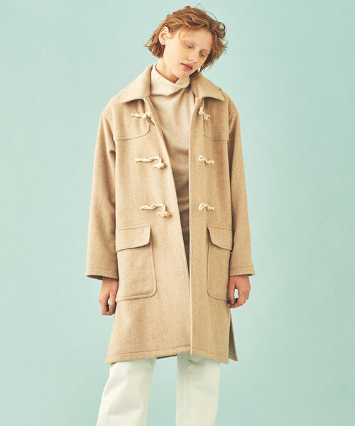 トゥモローランド　ベージュダッフルコート 36 トゥモローランド ベージュダッフルコート 36 TOMORROWLAND ベージュ