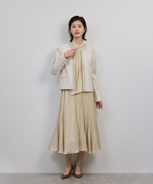 ROPE'（ロペ） ワンピース ジョーゼットシフォンプリーツワンピース