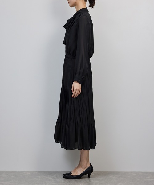 ROPE'（ロペ） ワンピース ジョーゼットシフォンプリーツワンピース