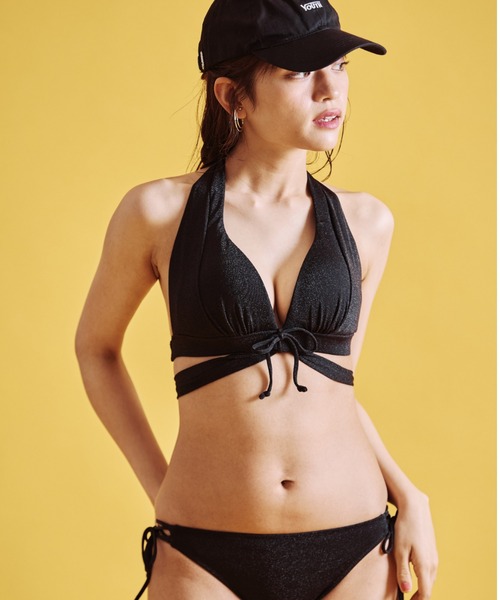 【三愛水着楽園】ビキニセット トップス付き3点セット水着 San-ai Resort 三愛水着楽園 水着 ナチュラルだけどしっかり盛れる