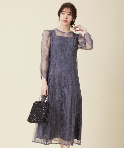 ドレス 「Lily Calin」クラシックナローレース ドレス_2