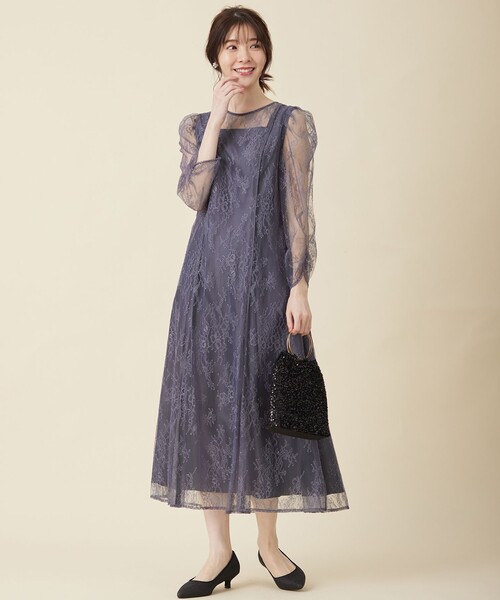 ドレス 「Lily Calin」クラシックナローレース ドレス_4
