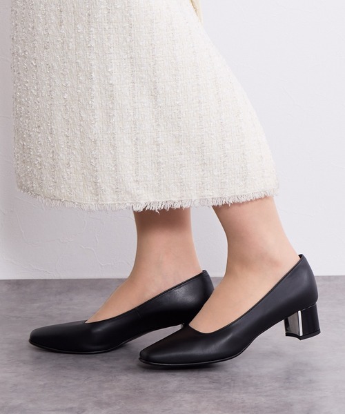HIMIKO パンプス 「Made in Japan」「HIMIKO」スクエアトゥメタル