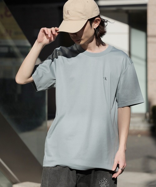 売れ筋商品|||カルバンクライン Tシャツ トップス レディース Women's Cotton Relaxed-Fit Logo T-Shirt Brilliant White Calvin Klein tシャツ 「Calvin Klein/カルバンクライン