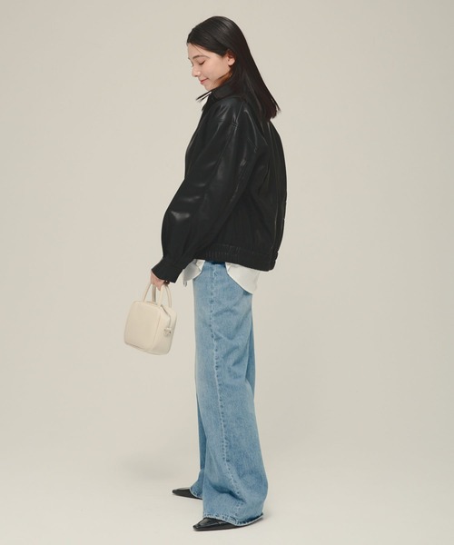 ブルゾン アウター 「eL」Leather Blouson/287459 レディース | ブランド登録なし | 05