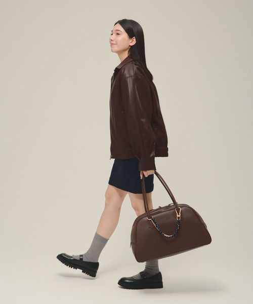 ブルゾン アウター 「eL」Leather Blouson/287459 レディース | ブランド登録なし | 08