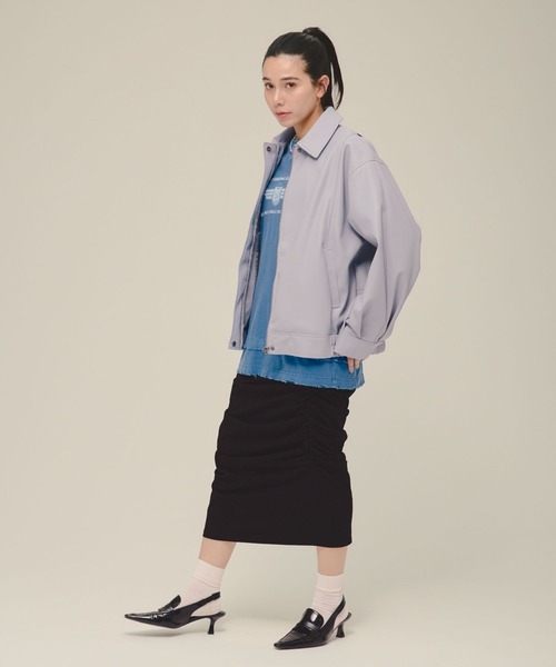 ブルゾン アウター 「eL」Leather Blouson/287459 レディース | ブランド登録なし | 12
