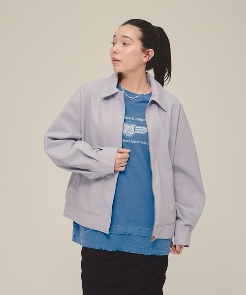ブルゾン アウター 「eL」Leather Blouson/287459 レディース | ブランド登録なし | 13