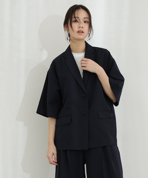 【プウアボーテ】3点セット割引 PourVous（プールヴー） セットアップ ショートスリーブテーラード