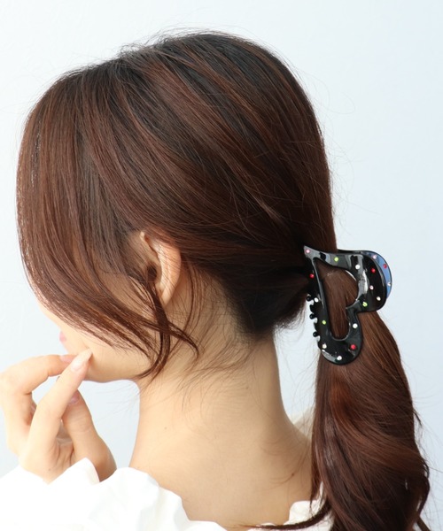ヘアクリップ Three Four Time（スリーフォータイム） ヘアクリップ マルチストーン