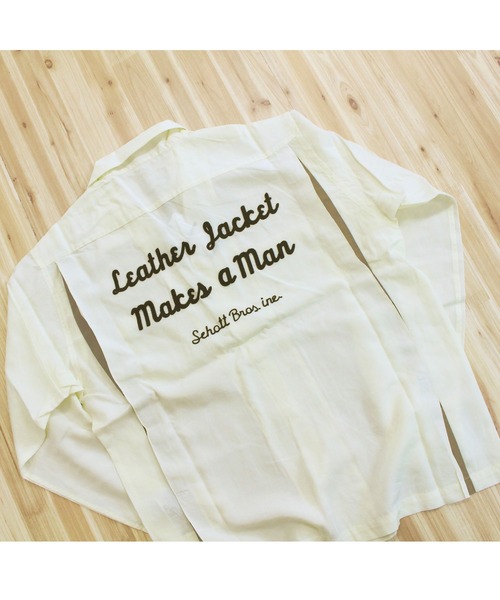 Schott N.Y.C（ショット） シャツ チェーン刺繍 長袖 ボーリングシャツ