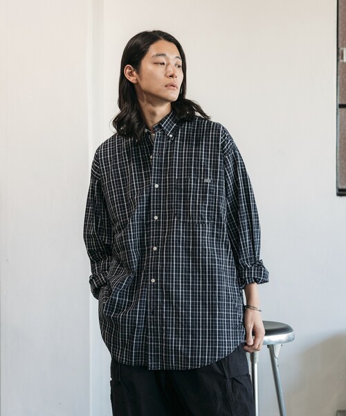 NAUTICA シャツ NAUTICA/ノーティカ Washed Broad Tattersall L
