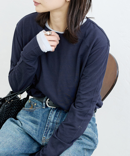 JOURNAL STANDARD tシャツ 「追加2」クルーネックシアーロングT