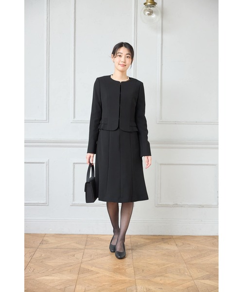 スカートスーツ 「WEB限定フォーマル」ティアードジャケット