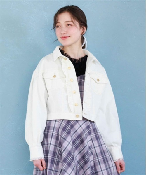 axes femme（アクシーズ ファム） デニムジャケット gジャン レース