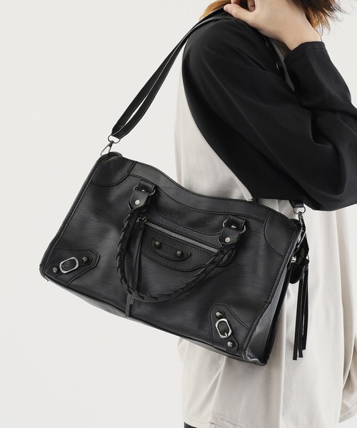 Theater code ショルダーバッグ 2WAY Fringe Leather Shoulder
