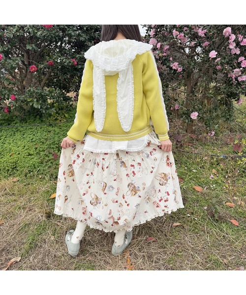 うさぎの耳フード付きローンタブリエ｜ピンクハウスオフィシャル