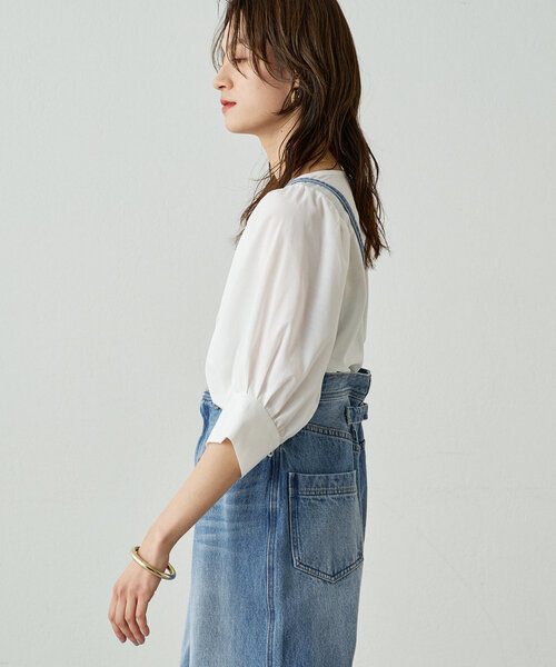 日本製Laundressラウンジドレスふんわりシアーブラウス と他1点 セール】シアーパフブラウス（シャツ/ブラウス）｜LOUNGEDRESS