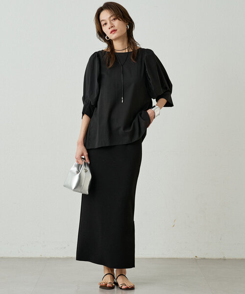 Loungedress ブラウス シャツ シアーパフブラウス レディース
