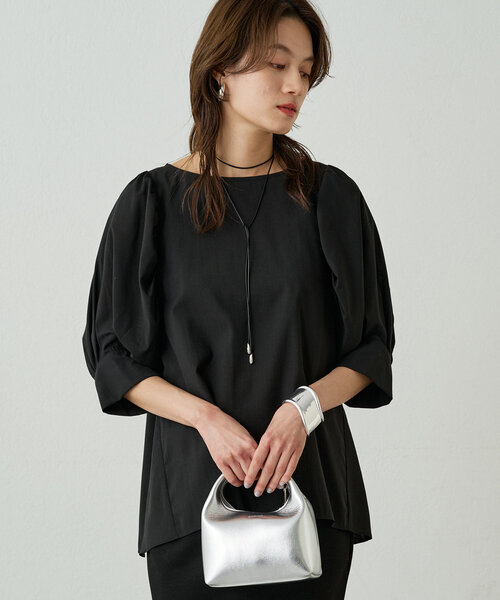 Loungedress ブラウス シャツ シアーパフブラウス レディース