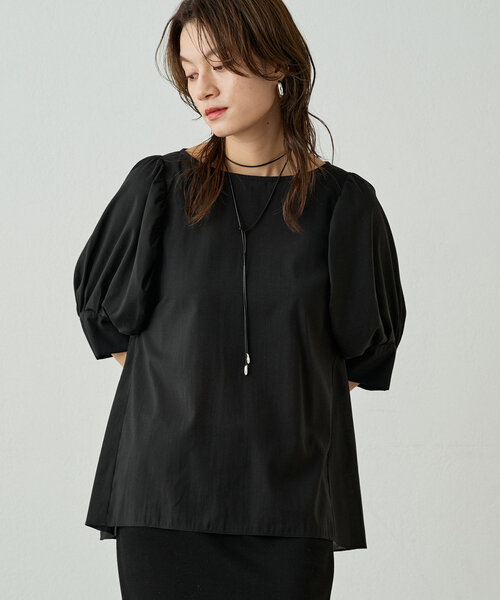 ブラウス シャツ シアーパフブラウス レディース Loungedress ブラウス シャツ シアーパフブラウス レディース