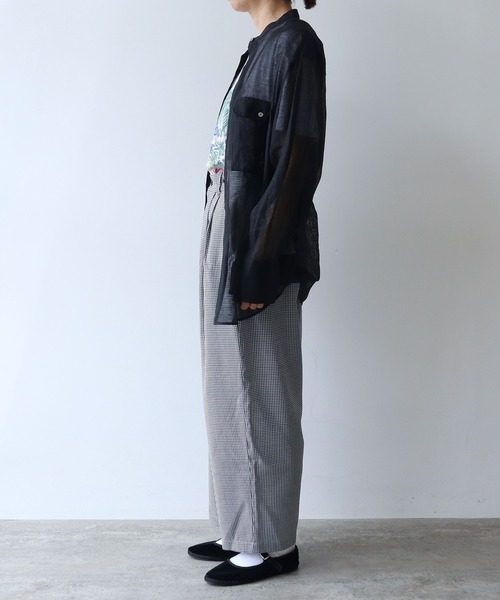 ブラウス シャツ カールマイヤー　moe sleeves シャツ レディース yuni ブラウス シャツ カールマイヤー moe sleeves レディース