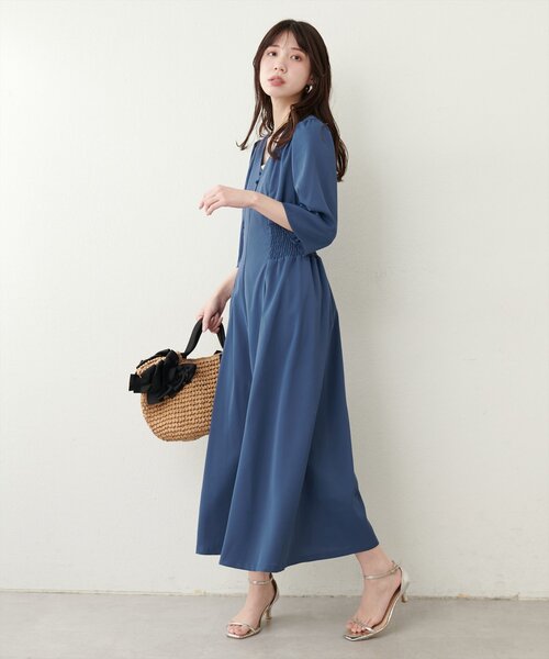 natural couture ワンピース レトロ小花ワンピース : ZOZOTOWN