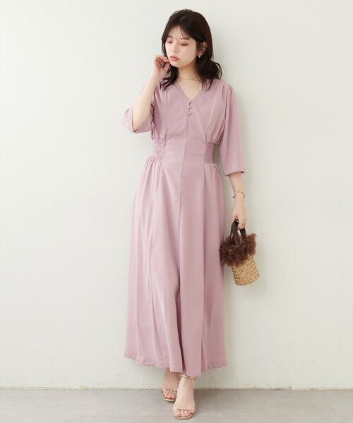 WEB限定 / レトロ小花ワンピース | natural couture(ナチュラル